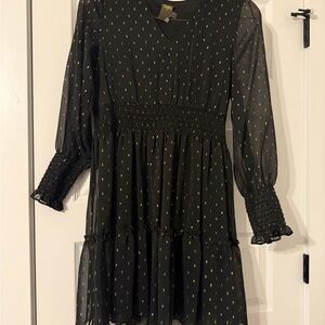 Taylor Black and Gold Women's Dress